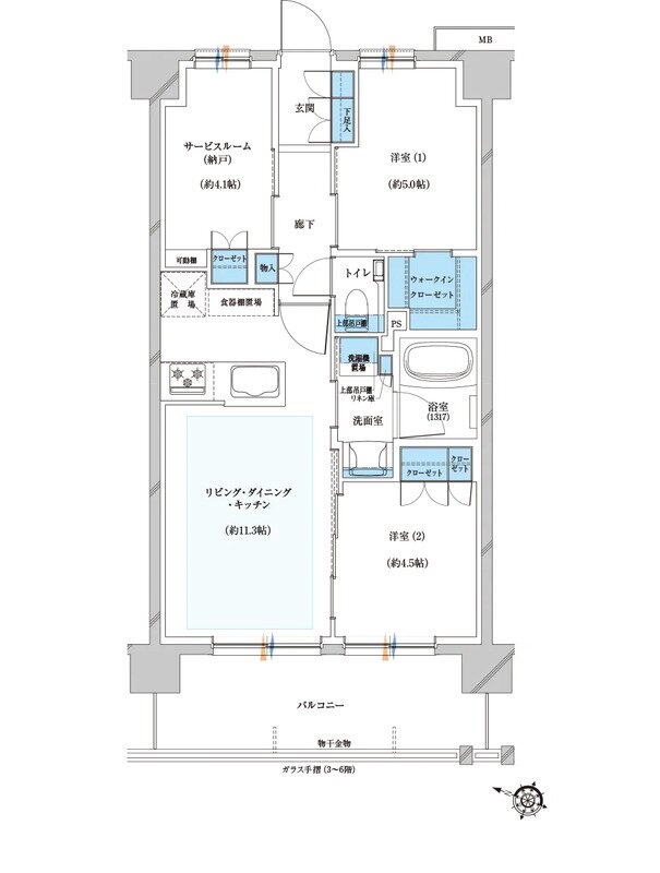 プレシス与野本町 間取り Dタイプ