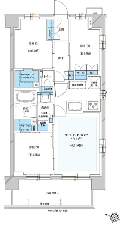 プレシス与野本町 間取り Fタイプ