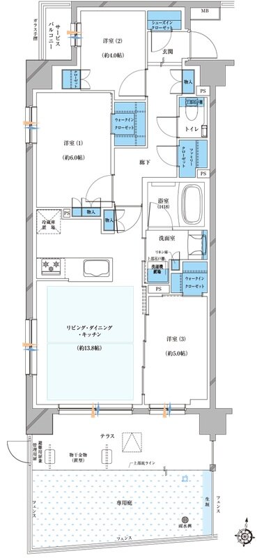プレシス与野本町 間取り Ggタイプ