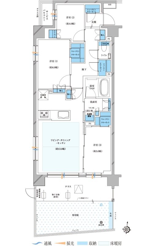 プレシス与野本町 間取り Ggタイプ