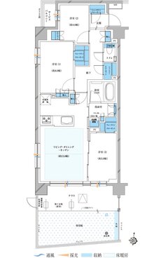 プレシス与野本町 間取り Ggタイプ