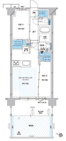 プレシス与野本町 間取り Cgタイプ