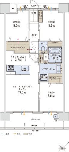 アルファステイツ博多サウス 間取り C TYPE