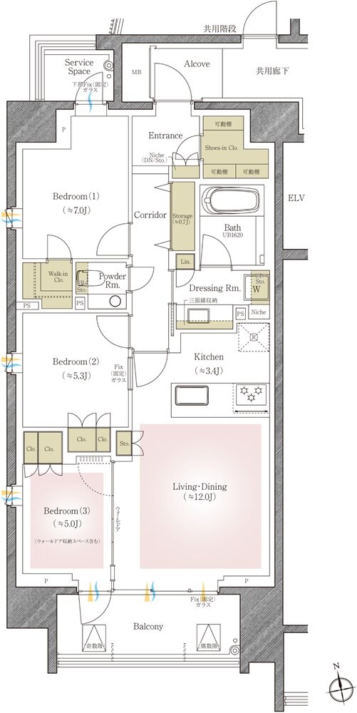 プラウド四谷 間取り A1 type