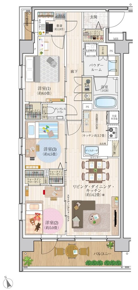 エクセレントシティ船橋夏見台 間取り A type