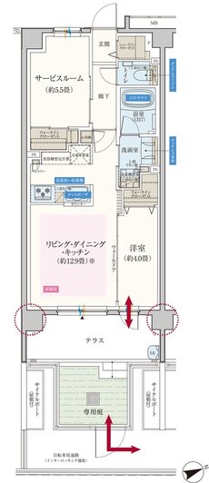 エクセレントシティ船橋夏見台 間取り Eg type