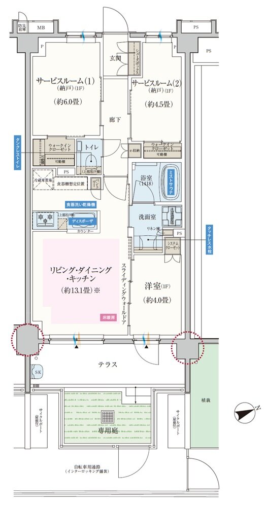 エクセレントシティ船橋夏見台 間取り Gg type