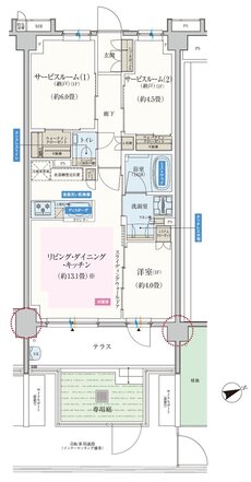 エクセレントシティ船橋夏見台 間取り Gg type