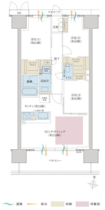 （仮称）ドンピシャ！マンションプロジェクト 間取り C2タイプ