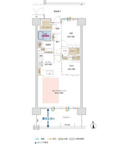 ポレスター佐久平駅南ガーデンテラス 間取り D1/D1Gタイプ（MENUPLAN1）