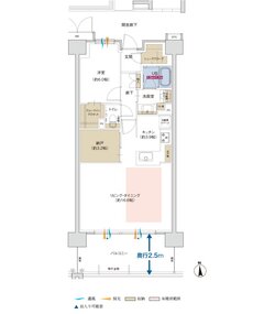 ポレスター佐久平駅南ガーデンテラス 間取り D2タイプ（MENUPLAN2）