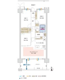 ポレスター佐久平駅南ガーデンテラス 間取り Bタイプ