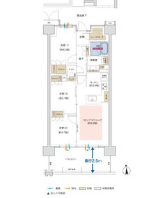 ポレスター佐久平駅南ガーデンテラス 間取り D2タイプ