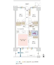 ポレスター佐久平駅南ガーデンテラス 間取り Fタイプ