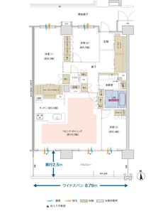 ポレスター佐久平駅南ガーデンテラス 間取り Lタイプ（PREMIUM PLAN）