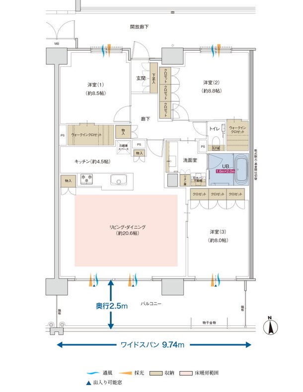 ポレスター佐久平駅南ガーデンテラス 間取り Mタイプ（PREMIUM PLAN）