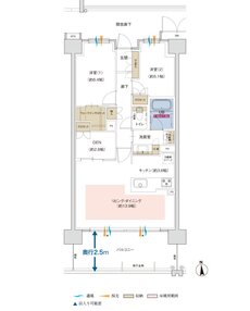 ポレスター佐久平駅南ガーデンテラス 間取り Iタイプ（MENUPLAN）