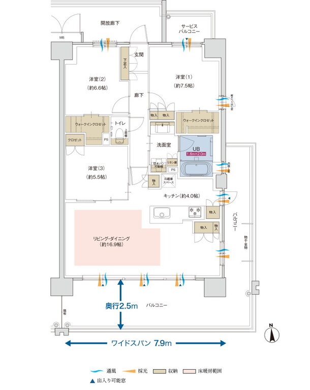 ポレスター佐久平駅南ガーデンテラス 間取り Jタイプ（MENUPLAN）