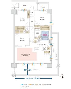 ポレスター佐久平駅南ガーデンテラス 間取り Jタイプ（MENUPLAN）