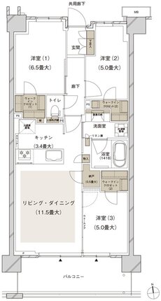 ブランズシティ船橋ビアレ 間取り 2-B5 type