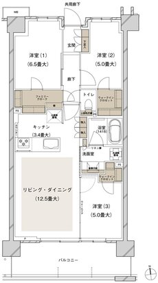 ブランズシティ船橋ビアレ 間取り 2-E2 type