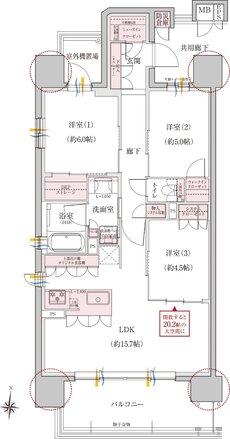 プラセシオン昭和桜山 間取り A type スーペリアプラン