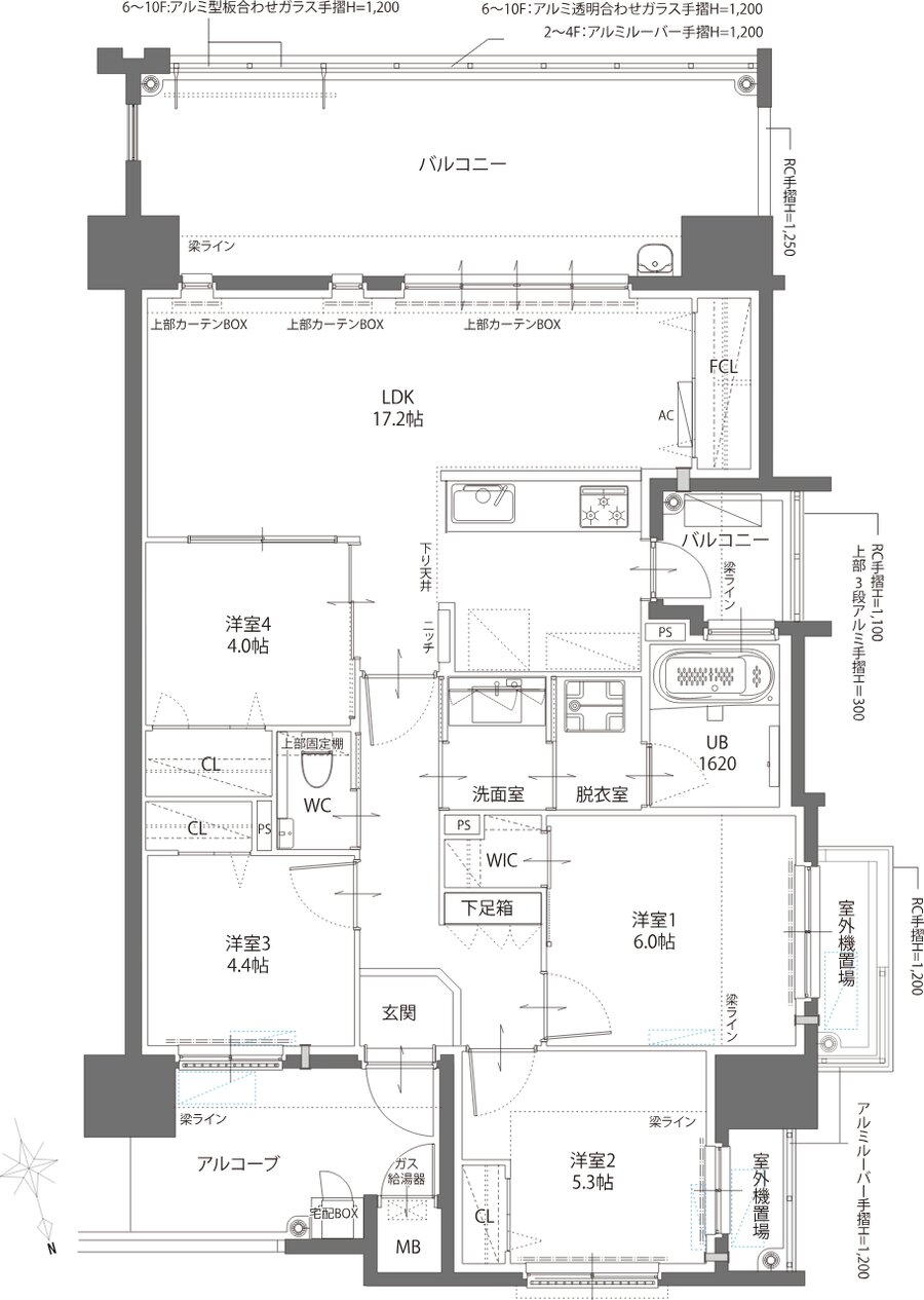 リヴィエール八幡中央ガーデンテラス 間取り D TYPE