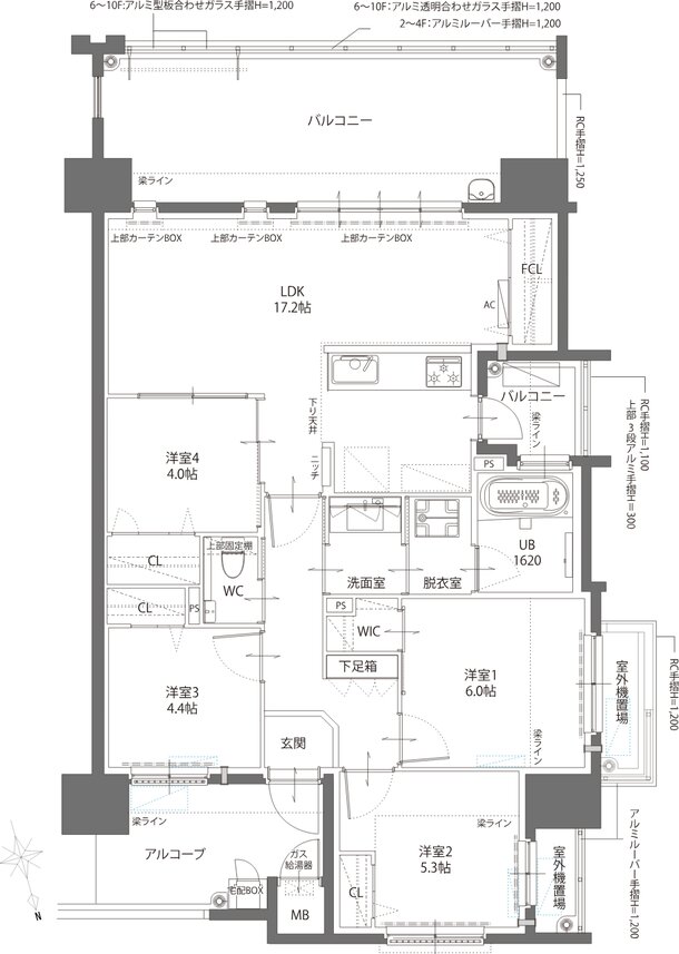 リヴィエール八幡中央ガーデンテラス 間取り D TYPE