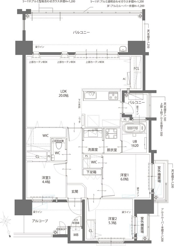 リヴィエール八幡中央ガーデンテラス 間取り Dα TYPE