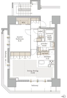 バンベール千種 ザ・レジデンス 間取り A type【セレクトプラン1】
