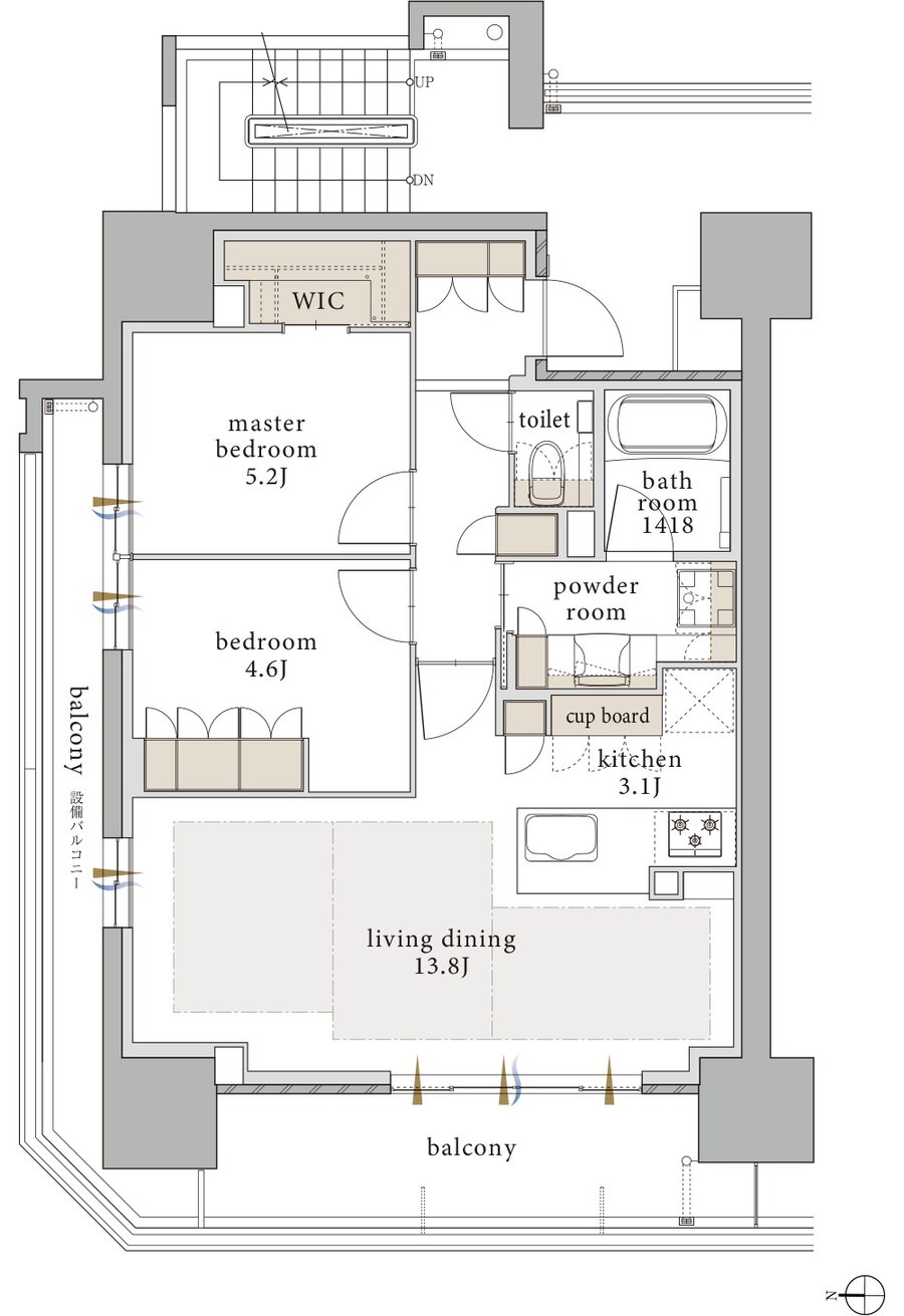 バンベール千種 ザ・レジデンス 間取り A type【セレクトプラン3】