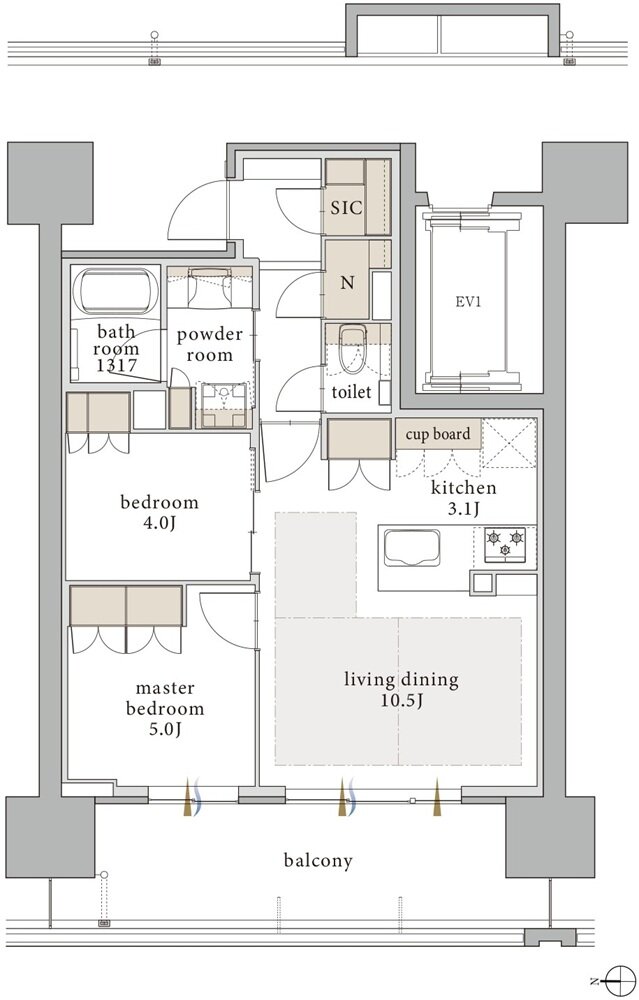 バンベール千種 ザ・レジデンス 間取り B type