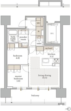 バンベール千種 ザ・レジデンス 間取り B type