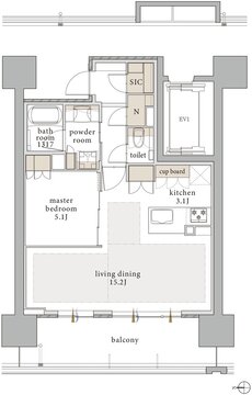 バンベール千種 ザ・レジデンス 間取り B type【セレクトプラン1】