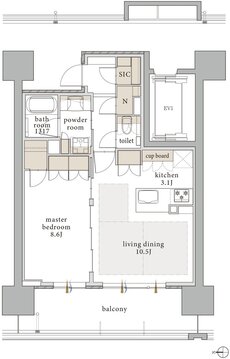 バンベール千種 ザ・レジデンス 間取り B type【セレクトプラン2】