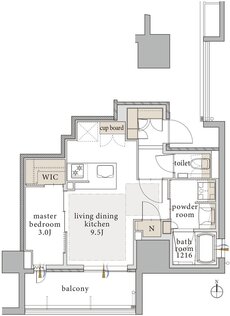 バンベール千種 ザ・レジデンス 間取り F type【セレクトプラン1】