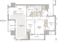 バンベール千種 ザ・レジデンス 間取り G type