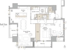 バンベール千種 ザ・レジデンス 間取り G type【セレクトプラン1】