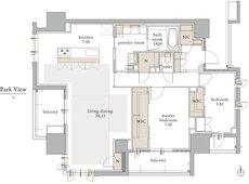 バンベール千種 ザ・レジデンス 間取り G type【セレクトプラン4】