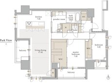 バンベール千種 ザ・レジデンス 間取り G type【セレクトプラン8】