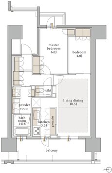 バンベール千種 ザ・レジデンス 間取り C type