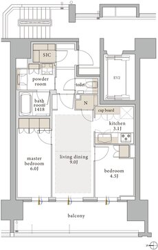 バンベール千種 ザ・レジデンス 間取り D type