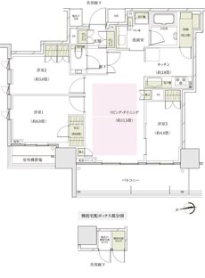 ザ・パークハウス 大阪上本町タワー 間取り S70E