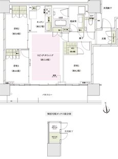 ザ・パークハウス 大阪上本町タワー 間取り G74L