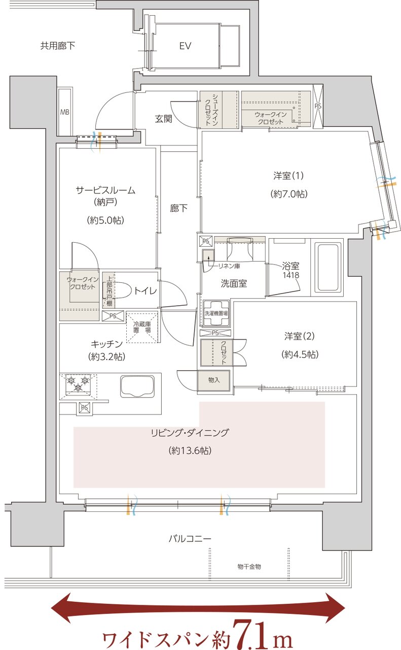 レーベン姫路Project 間取り B type