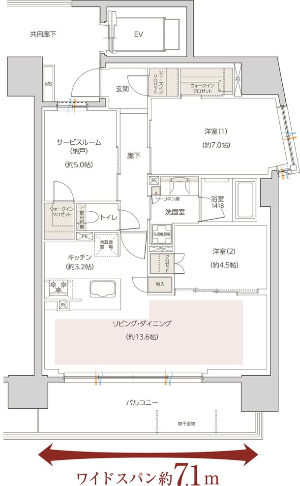 レーベン姫路Project 間取り B type