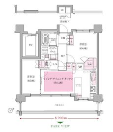 ヴィークコート小手指 間取り B type