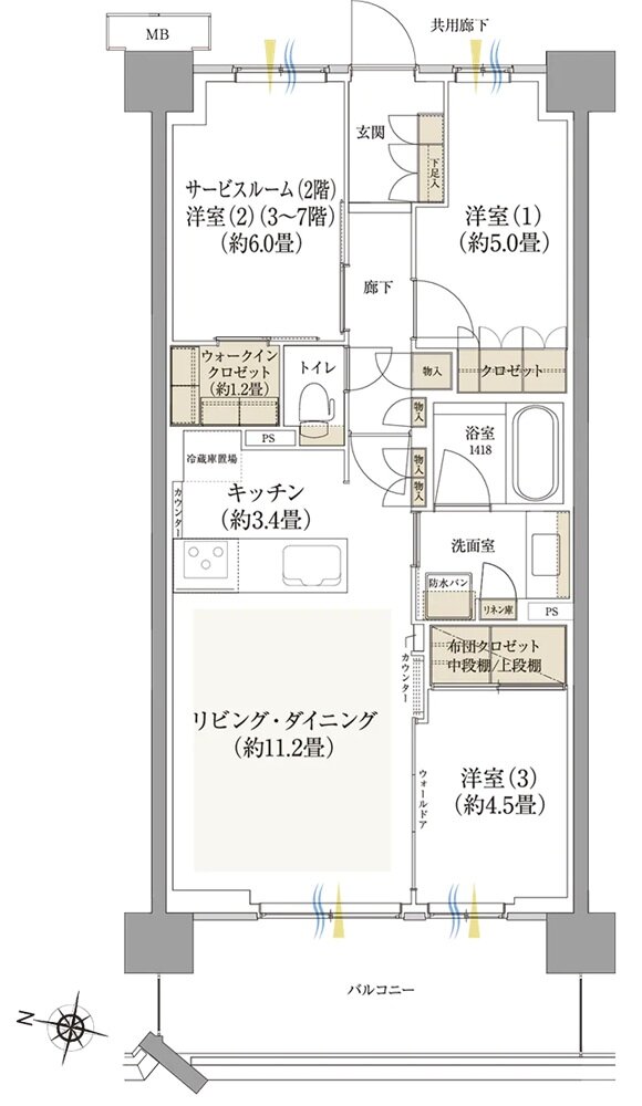 ルネ鎌倉深沢 間取り A9タイプ
