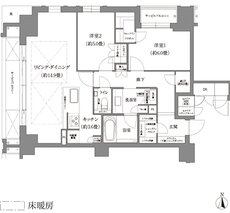 ローレルコート京都河原町三条 間取り Aタイプ