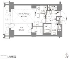ローレルコート京都河原町三条 間取り Bタイプ